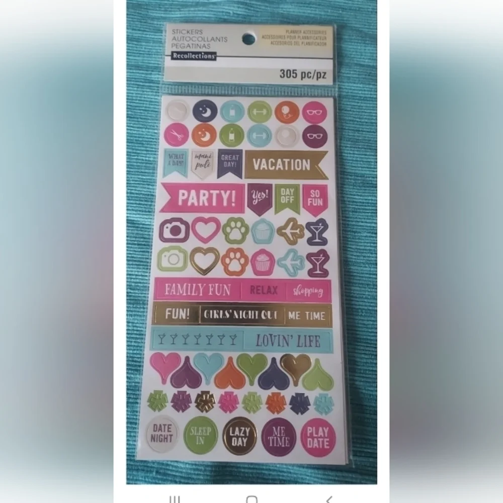 STICKERS' autocollants Pegatinas recollections 305 pc/pz